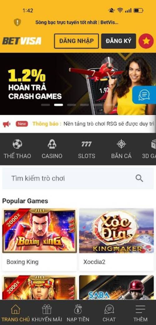 Tổng quan ứng dụng BetVisa: Nhỏ gọn mà có võ