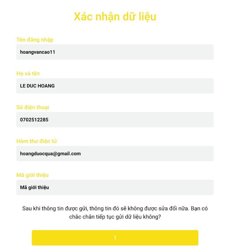 xac nhan thong tin betvisa